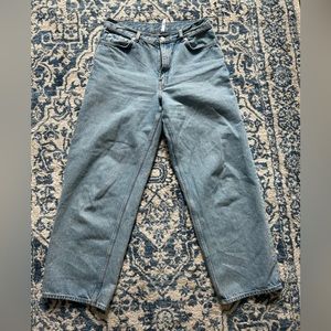 Weekday straight leg light wash jeans